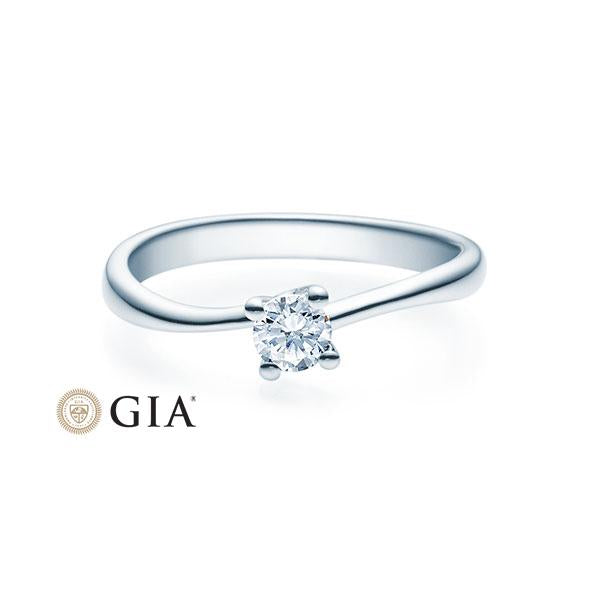 [RU-1500] Verlobungsring Weißgold 585