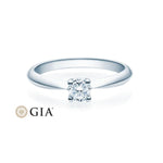 [RU-1502] Verlobungsring Weißgold 585