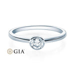 [RU-1571] Verlobungsring Weißgold 585