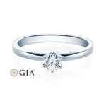 [RU-1585] Verlobungsring Weißgold 585