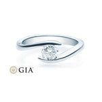 [RU-1496] Verlobungsring Weißgold 585