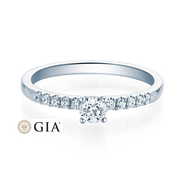 [RU-1594] Verlobungsring Weißgold 750