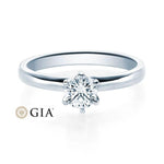 [RU-1585] Verlobungsring Weißgold 585