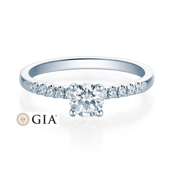 [RU-1594] Verlobungsring Weißgold 750