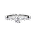 [RU-1795] Verlobungsring Weißgold 375