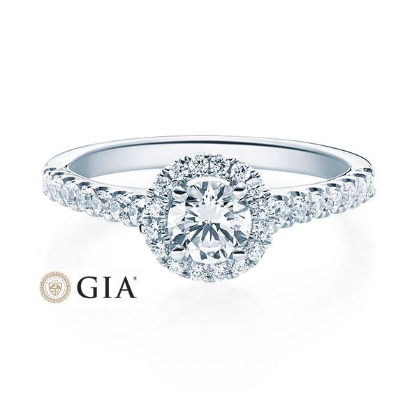 [RU-1588] Verlobungsring Weißgold 585