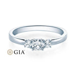 [RU-1586] Verlobungsring Weißgold 585