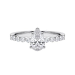 [RU-1788] Verlobungsring Weißgold 375