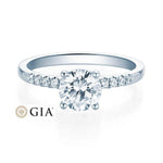 [RU-1594] Verlobungsring Weißgold 750