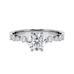 [RU-1795] Verlobungsring Weißgold 375