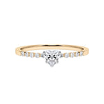 [RU-1786] Verlobungsring Weißgold 375