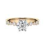 [RU-1795] Verlobungsring Weißgold 375