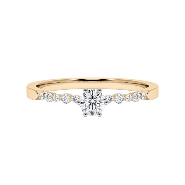 [RU-1789] Verlobungsring Weißgold 375