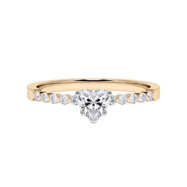 [RU-1792] Verlobungsring Weißgold 375