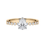 [RU-1794] Verlobungsring Weißgold 375