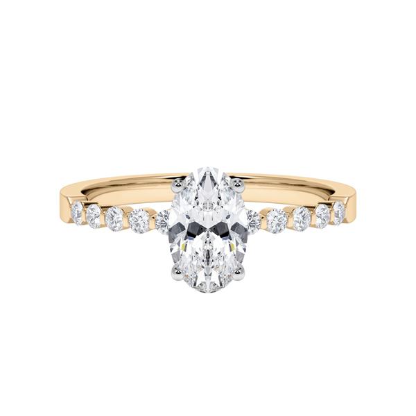 [RU-1792] Verlobungsring Weißgold 375