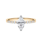 [RU-1786] Verlobungsring Weißgold 375