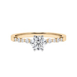 [RU-1787] Verlobungsring Weißgold 375