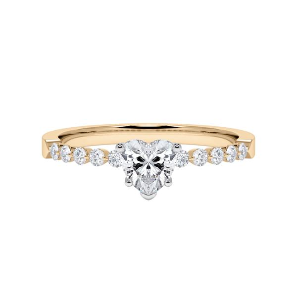 [RU-1788] Verlobungsring Weißgold 375