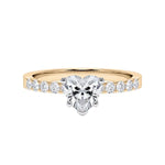 [RU-1790] Verlobungsring Weißgold 375