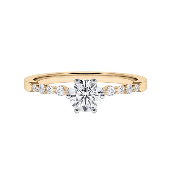 [RU-1787] Verlobungsring Weißgold 375