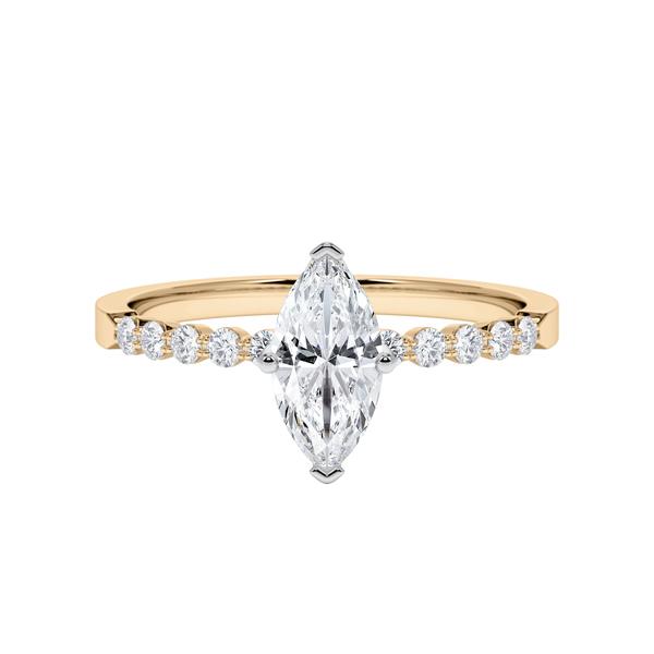 [RU-1786] Verlobungsring Weißgold 375