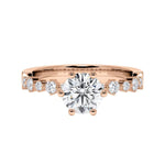 [RU-1795] Verlobungsring Weißgold 375