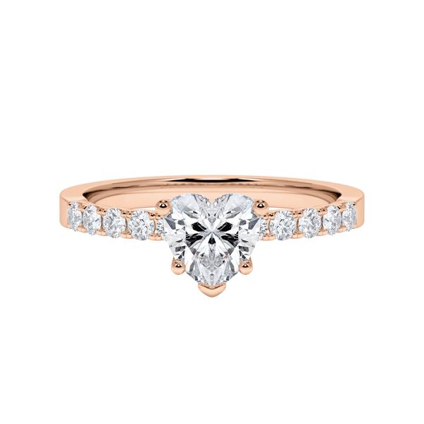 [RU-1790] Verlobungsring Weißgold 375