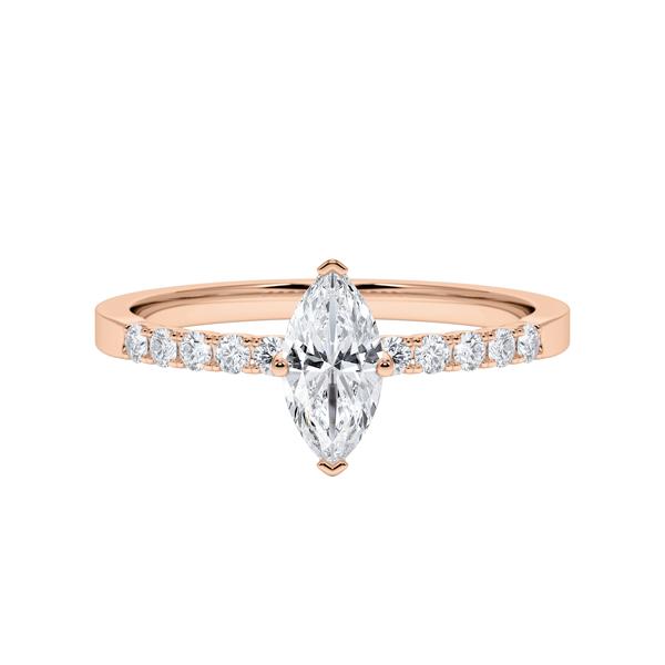 [RU-1790] Verlobungsring Weißgold 375