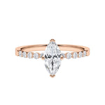 [RU-1786] Verlobungsring Weißgold 375