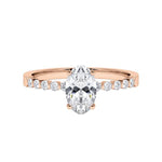 [RU-1792] Verlobungsring Weißgold 375