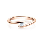 [RU-1496] Verlobungsring Weißgold 585