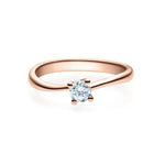 [RU-1500] Verlobungsring Weißgold 585