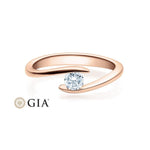 [RU-1496] Verlobungsring Weißgold 585