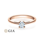 [RU-1501] Verlobungsring Weißgold 585