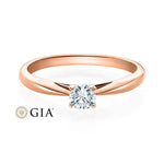 [RU-1570] Verlobungsring Weißgold 585