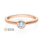 [RU-1571] Verlobungsring Weißgold 585