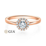 [RU-1589] Verlobungsring Weißgold 585