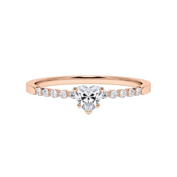 [RU-1786] Verlobungsring Weißgold 375