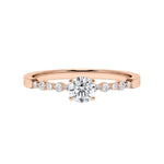 [RU-1787] Verlobungsring Weißgold 375