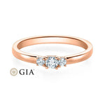 [RU-1586] Verlobungsring Weißgold 585