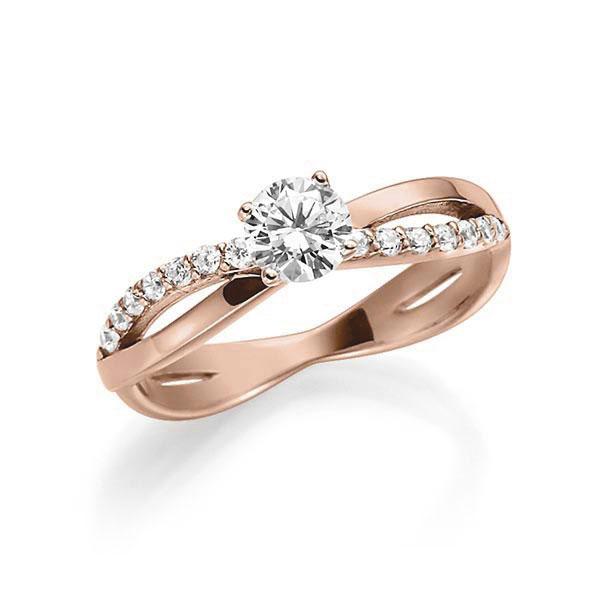 [RU-1278] Verlobungsring Weißgold 585