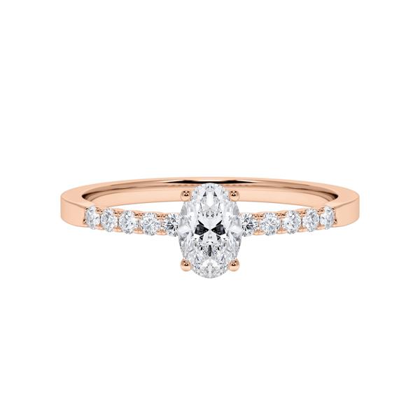 [RU-1790] Verlobungsring Weißgold 375