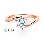 [RU-1584] Verlobungsring Weißgold 585