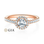 [RU-1588] Verlobungsring Weißgold 585