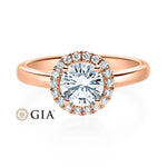 [RU-1589] Verlobungsring Weißgold 585