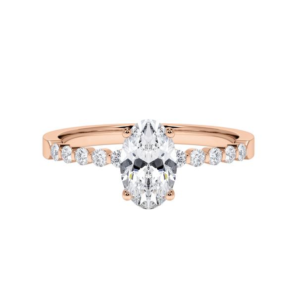 [RU-1792] Verlobungsring Weißgold 375