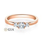 [RU-1586] Verlobungsring Weißgold 585