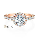 [RU-1588] Verlobungsring Weißgold 585