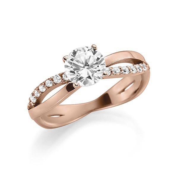 [RU-1278] Verlobungsring Weißgold 585